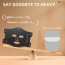 VYM LED Face Mask Light Therapy: Portable Remote High-Energy Anti-Aging Skincare Device, 292 Leds Professional Infrared Red Light Therapy for Face, Red Light Mask Gift Pack - Black