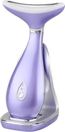 Skin Rejuvenation Beauty Device, 3-IN-1 Neck Face Beauty Massager, At-home Facial Spa Tool and Microglow Handset