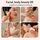 Heated and vibrating facial massager, scraper, facial lifting and slimming tool