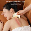 Heated and vibrating facial massager, scraper, facial lifting and slimming tool